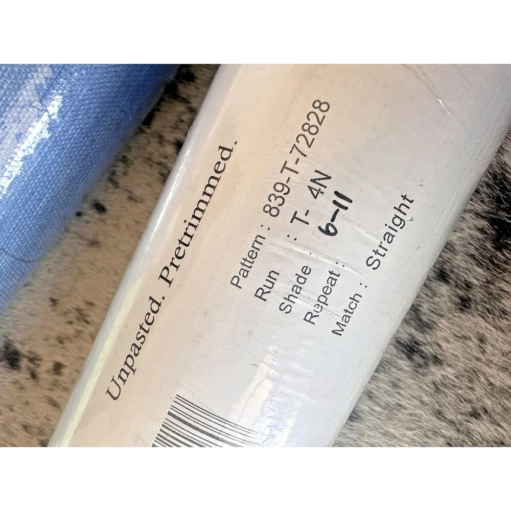3 Thibaut Shang Extra Fine Sisal Grasscloth Wallpaper Rolls Blue T82828 NEW